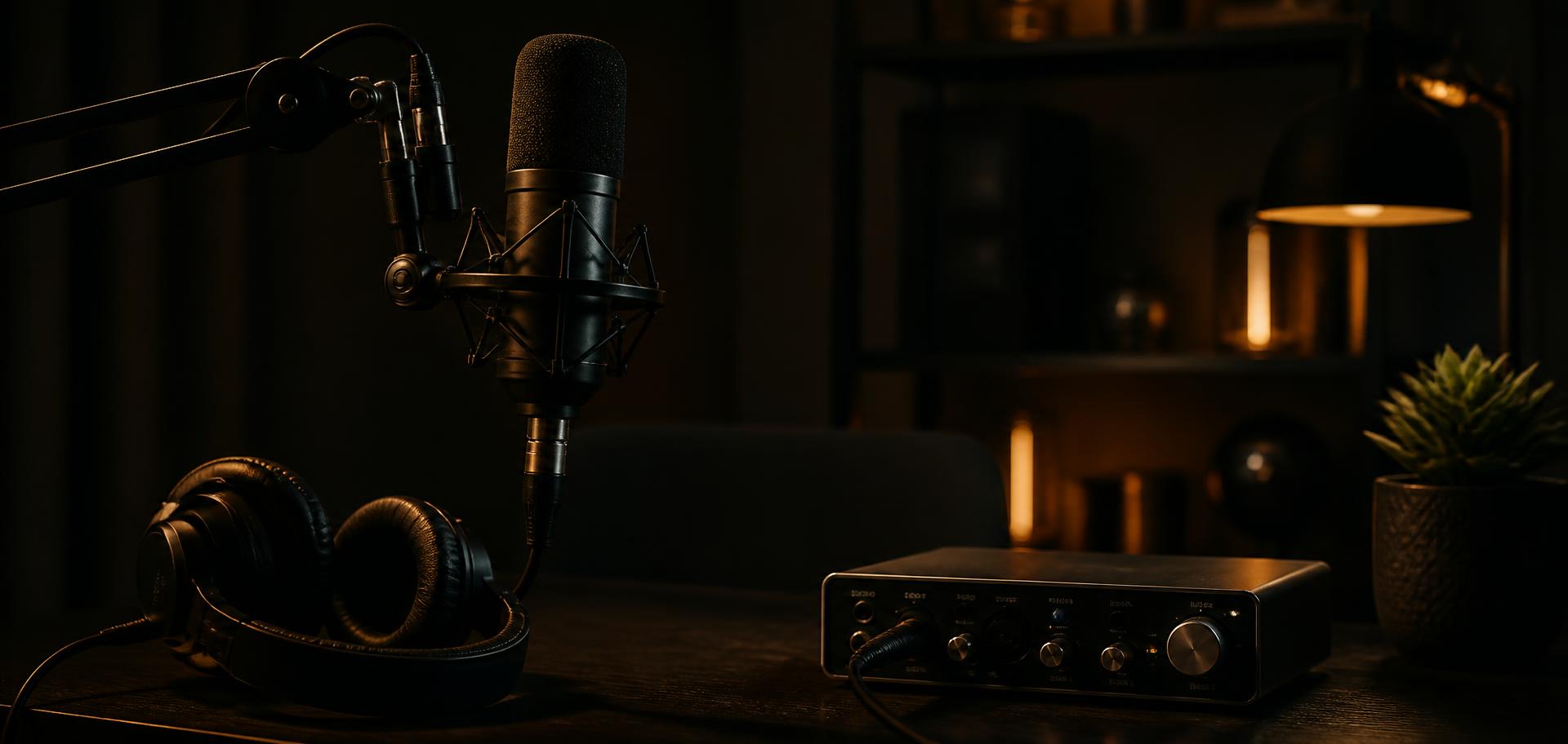 Broadcast studio artwork for Podcast Episodes